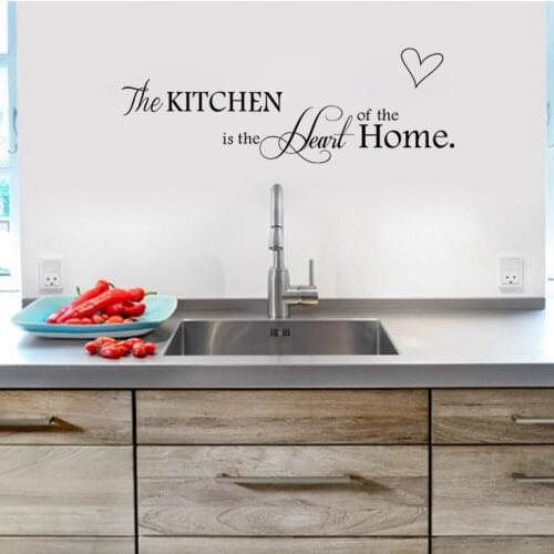 The Kitchen Is The Heart Of The Home Quotes Wall Stickers Room Decoration Decals Diy Vinyl Art