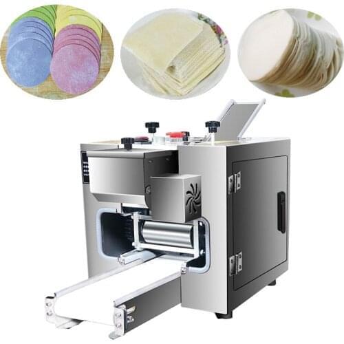 Dumpling Skin Machine Dumpling Dough Wrapper Making Machine Automatic Wonton Dumpling Skin Press Machine Gyoza Skin Machine