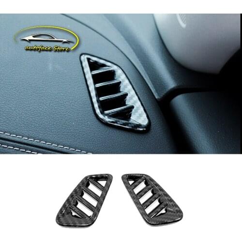 ABS Matte/Carbon Fibre For Nissan Sentra 2020 2021 Car Accessories Front Small Air Outlet Decoration Cover Trim Sticker Styling