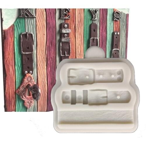 Belt Straps Molds Fondant Cake Decorating Tools Silicone Molds Sugarcrafts Chocolate Baking Tools For Cakes Gumpaste K671