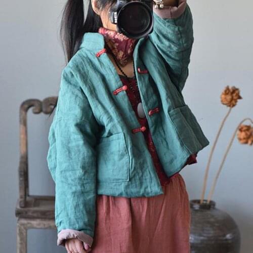 Patchwork Parka Vintage Coat 2020 New Single Breasted Women Clothes Full Sleeve Leisure Pockets Concise Ladies Coat