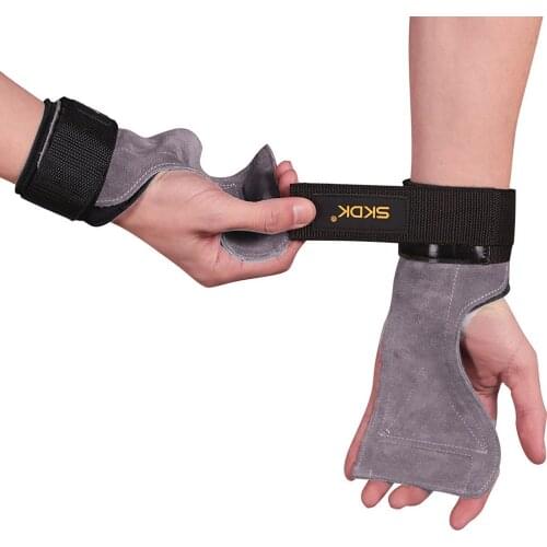 Gym Gloves Grips Deadlift Belt Workout Crossfit Fitness Gloves Palm Protection Anti-skid Weight Power Belt Lifting Pads #T1P