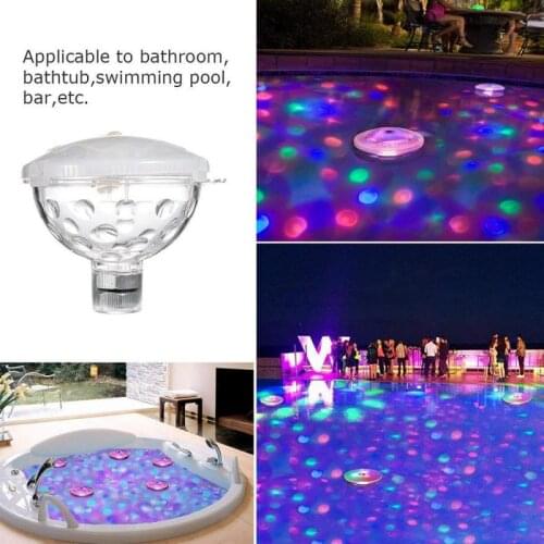 Floating Underwater Light Submersible LED Disco Party Light Glow Show Swimming Pool Hot Tub Spa Lamp Baby Bath Light Shower