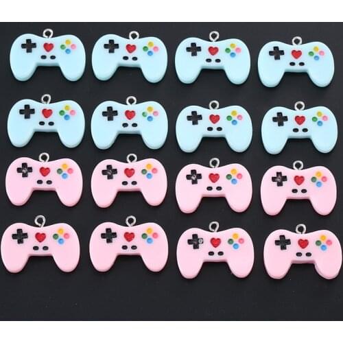 10Pcs/pack Cute Game Controller Camera Resin Charms Pendants For Decoration Necklace Earring Keychain Jewelry Making Accessories