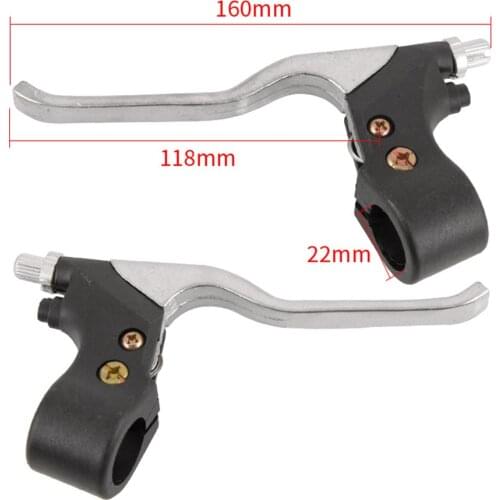 Alloy 7/8'' Right Dual Twin Minimoto Left Handle Brake Levers For 47cc 49cc Pocket Dirt Bike Gas Scooter ATV Quad Mini Moto