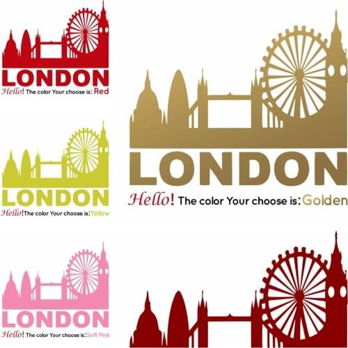 Beauty London Wall Decal Living Room Removable Mural For Babys Rooms Wall Decoration Murals