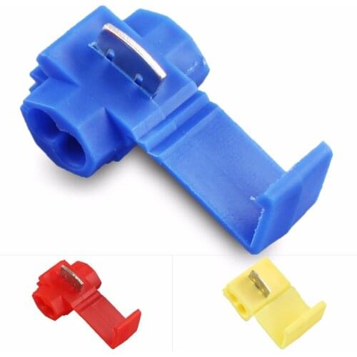 100 PCS Fast Connector Cord Wire Connection Terminal Avoid The Broken Line Joint Non Destructive Part Connection A Line Clip Mix