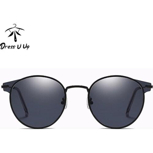 DRESSUUP Round Sunglasses Women Men Unisex Brand Designer Pink Lens Pink Sun Glasses UV400 Decoration gafas de sol mujer