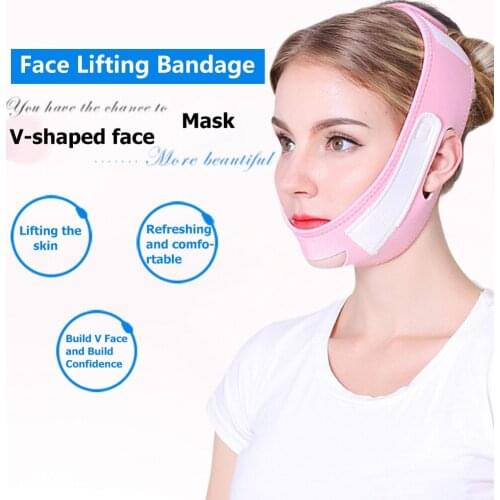 Face Slim V-Line Lift Up Belt Strap Facial Slimming Tool Lifting Band Sculpt Bandage Modeling Strap for Face Fixed Belt