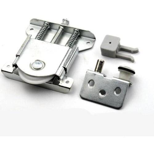 Heavy wardrobe sliding door top bottom moving wheel hanging pulley wheel door furniture cabinet door roller track accessories