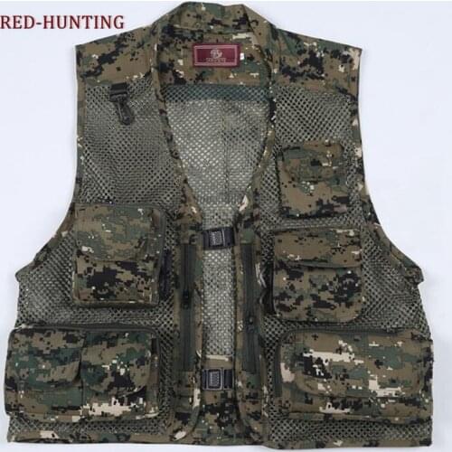 Outdoor Quick-Dry Fishing Hunting Vest Marsway Multi Pockets Mesh Vest Fishing Hunting Waistcoat Travel Photography Jackets