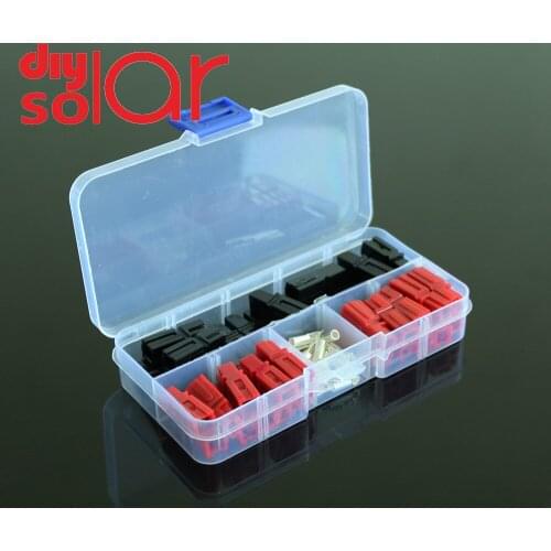 Box Packing Power Connector Plug 20Pairs 30A PP30 Red Black PP30 Power 40pcs Contacts For Solar Caravan Boat 5 10 15 20 30 A