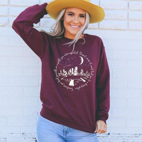 Funny Outlander Sweatshirt Wanderlust Quote Shirt Callanish Stones Graphic Pullovers Women Harajuku Vintage Tops Tv Show Jumper