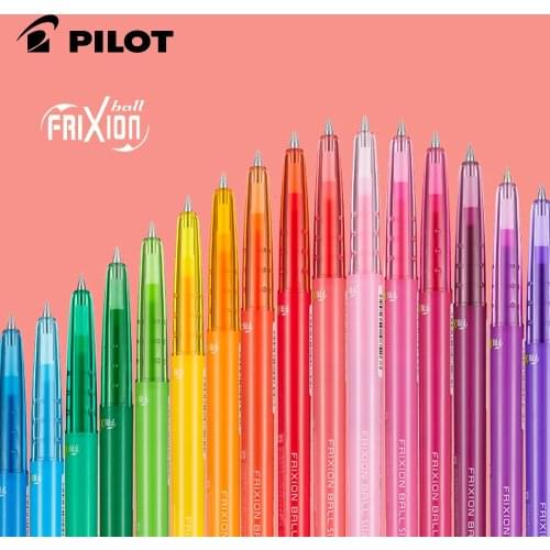 10pcs PILOT thermal erasable gel pen LFBS-18UF student use push-type 0.38mm color hand account pen 20 colors optional