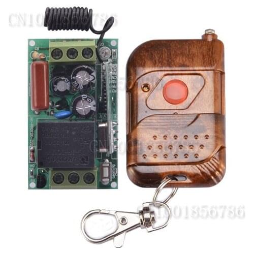 AC220V 1CH 10A Wireless Remote Control Switch System Receiver & Transmitter Working Way Adjustable 315/433.92MHZ 10PCS/LOT