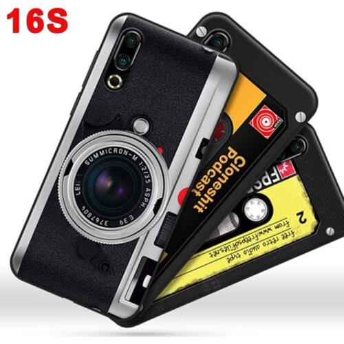 For Mei zu 16s Case M971Q TPU Soft retro camera phone Cover ForMeizu 16 s 16S case Meizu16s Shockproof Protective shell cases