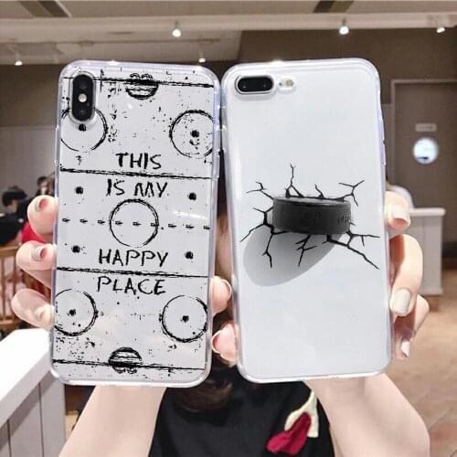 Ice Hockey Rink Phone Case For Samsung Galaxy Note 4 8 9 10 20 S8 S9 S10 S10E S20 Plus UITRA Ultra transparent fashion prime