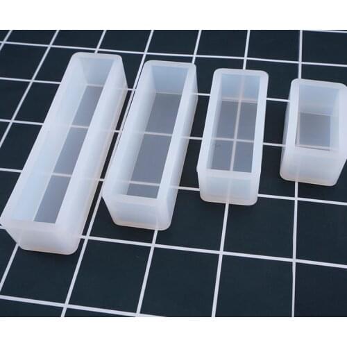 Cube Cuboid Mold Silicone Soap Making Creative DIY Crystal Epoxy Mold Handcraft Candle moule silicone Ornaments Decoration Mould