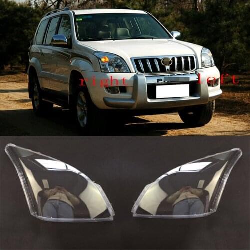 For Toyota Land Cruiser Prado FJ120 2003-2009 Headlight Head Light Lamp-Outer Cover Lens replace Car Styling Accessories