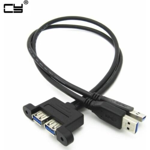 Double usb 3.0 male to female With screws Extension cord usb 3.0 male to female Bezel panel 30cm 50cm 100cm 150cm cable