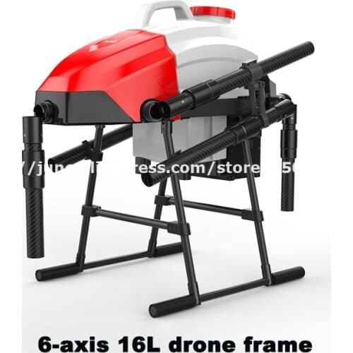 F16 16L 16KG agricultural spray drone frame 1630mm wheelbase 6-axis folding flight platform