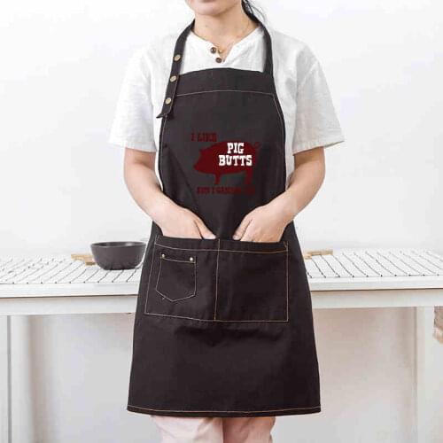Nail kitchen aprons tea shop Korean men and women fashion sleeveless overalls aprons