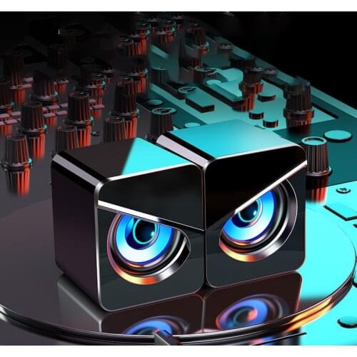 Computer Speakers Desktop Wired Notebook Home Games Small Audio Office Desktop Mini 4D Stereo Sound Effects Speakers