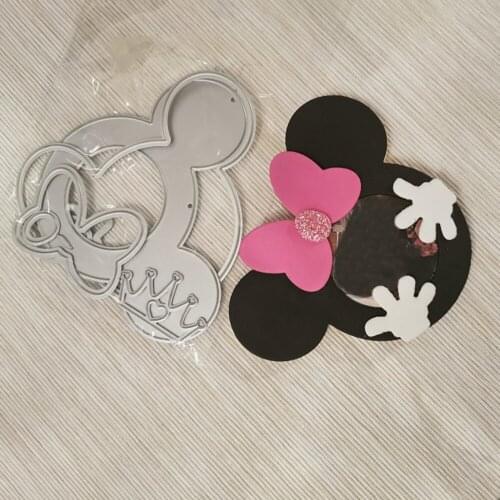 Beautiful Mouse RAT head Cutting Dies Stencils for DIY Scrapbooking photo album Decorative Embossing DIY Paper Cards