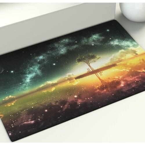 Beautiful Sunset on The Sea Floor Mat Galactic Nebula Meditation Area Rugs Large Home Living Room Bedroom Carpet Decor Doormat