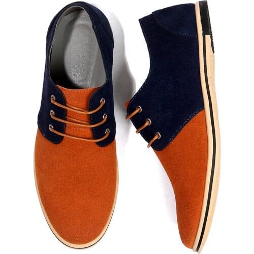 Men Patchwork Male Leather Shoes Man Sneakers Spring Autumn Sport Casual Shoes 2021 Size 38 39 40 41 42 43 44 45 46 47 48 49 50