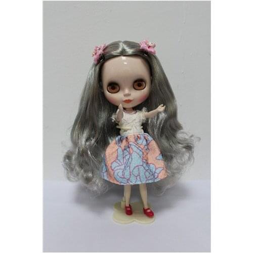 Blyth, Mixed Gray Hair Without Clothes,Nude Doll For Sale,Doll For Girls,Baby Toy (Suitable For Custom Blyth,BJD) (S16051603)