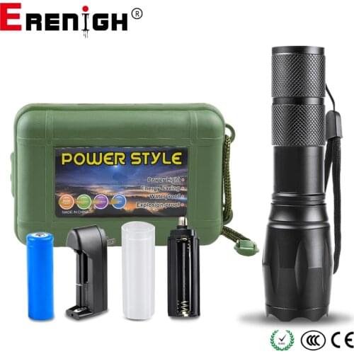 Zoomable Portable Camping Lantern Rechargeable 18650 T6/L2/V6 Flashlight Camping Light Lamp in Tent Outdoor Emergency Lighting