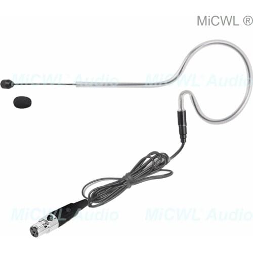 MiCWL Black Single ear Headset Microphone for Shure TA4F BLX SR ULX SLX UR4D UR PGX QLX Wireless Head earset Microphones SE02