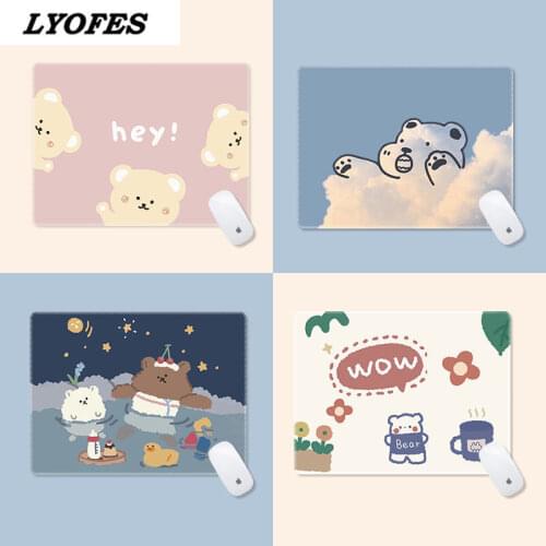 Kawaii Desk Mats Cute Mouse Pad Deskpad Gaming Wrinting Cute Mousepad Mats for Office Home PC Computer Keyboard Protector
