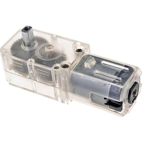 Transparent TT DC Gear Motor All Metal Gear/Plastic CW/CCW 12V 300RPM 6V 110RPM