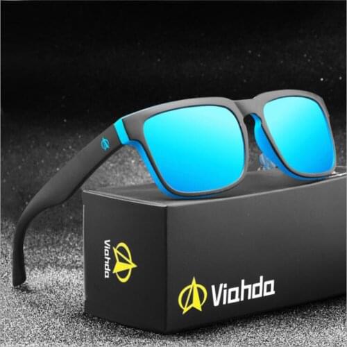 Men Polarized Outdoor night vision driving sun glasses Square Frame Male Goggle Shades Coating Mirror Female de sol hombre