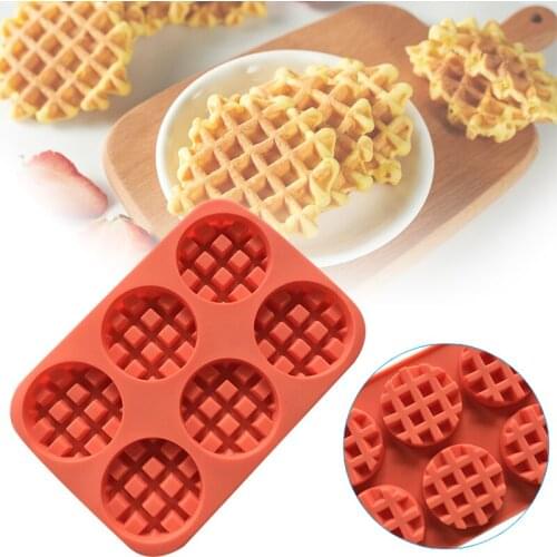 Newly Cake Mold Round Silicone Waffle Mold Tool Kitchen Accessories for Dessert Shops