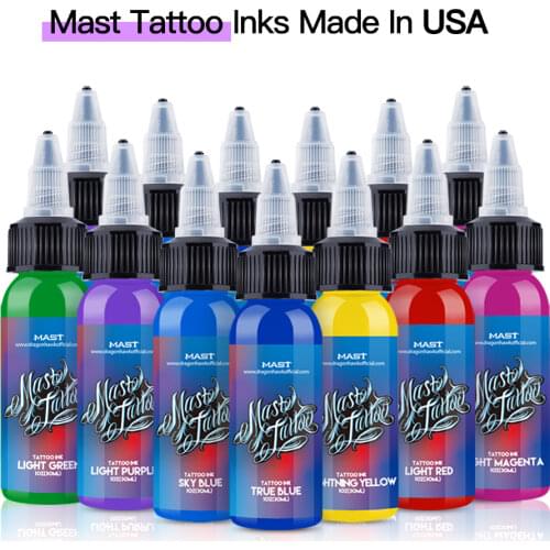 MAST 32 Colors 30ml Professional Natural Plant Tattoo Ink for Tattoo Artist Body Art Line Permanent Pigment Safe Non-toxic New