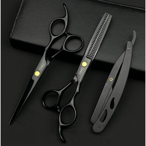 6 Inch Right Handed Professional Hairdressing Scissors Haircut Scissors Set Hair Cutting Scissors Barber Thinning Styling Tool