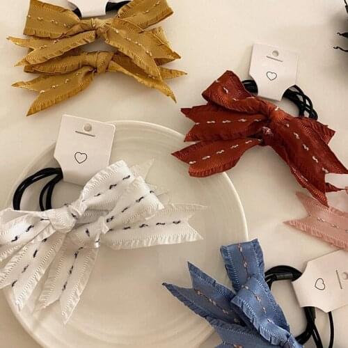 Ponytail Holder Hair Rope Elastic Hair Bands Rubber Hair Rope Tie Girls Hair Scrunchie Ponytail Holder Gum Accessories