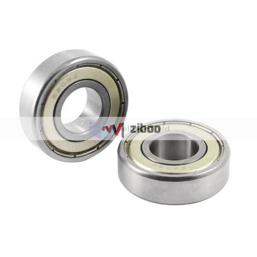 2 Pcs 62032 17mmx40mm x12mm Roller-Skating Deep Groove Ball Bearing Silver Tone