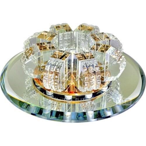 Modern LED Crystal Ceiling Light 5W/3W Indoor Aisle Lamp Corridor Lights Crystal LED Lighting For Living Room