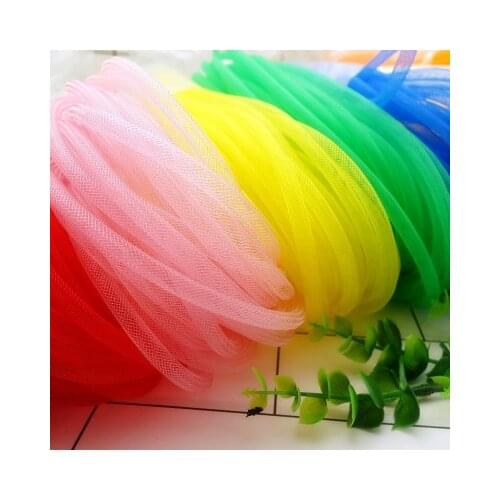 Wedding Fishbone Mesh Tube 6mm Elastic Mesh Belt Skirt Support Horsetail Mesh Headdress Mesh Garment Accessories