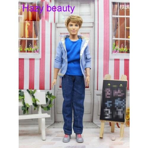 High quality Handsome New Casual Suits set Coat+trousers Clothes For bb 1:6 boyfriend Kem Doll BBI00217