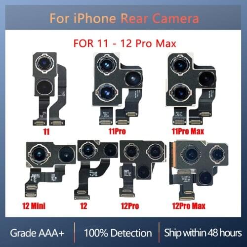 Rear Camera For iPhone 11 11 Pro Max 12 Mini 12 12Pro Maxseries replacement Original Test Back clear focus, clear color