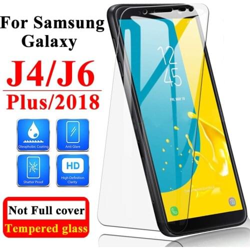 2pcs/lot Tempered Glass for Samsung Galaxy J6 Plus J4 2018 Protective Glas Screen Protector for J6plus Screenprotector J62018