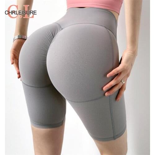CHRLEISURE Shorts Women Patchwork Solid Sexy Fitness Shorts Skinny Summer Biker Gym Short Pants Female 2021 Summer