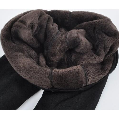 Womens Warm Velvet Leggings Autumn-Winter Big Size Candy Colors Thick Faux Knitted Thicken Slim Stretch Legging