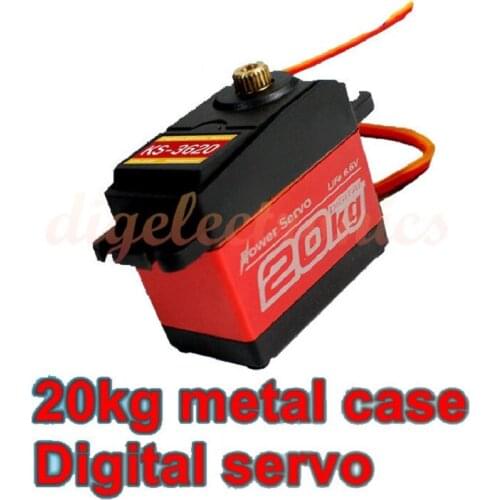 1pc High Torque Waterproof Climbing Car Digital Steering Gear 20W Ks3620 Robot Servo Motor for Metal Robotic Arm DIY KIt