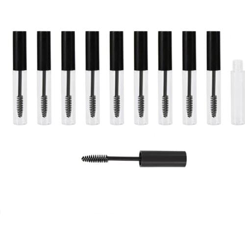 10Pcs 10ml Empty Mascara Tube With Eyelash Bottles Cosmetic Container Plastic Bottle Eyelash Refillable Mascara Makeup Container